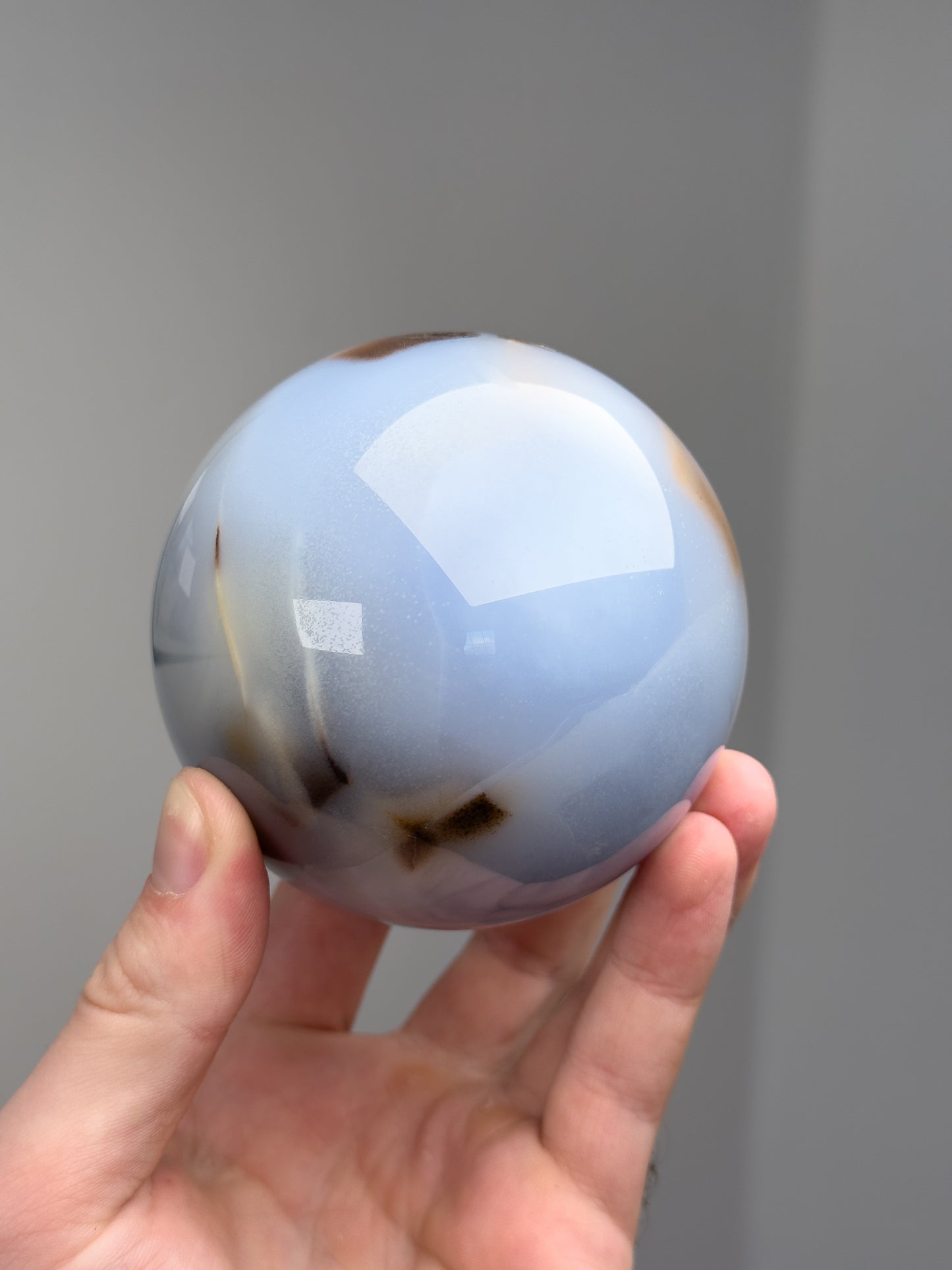 Chalcedony sphere