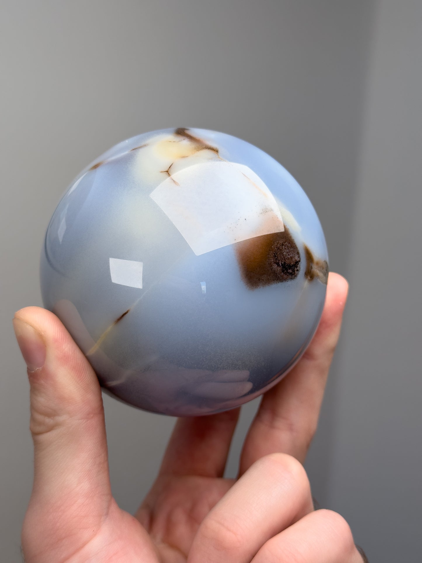 Chalcedony sphere