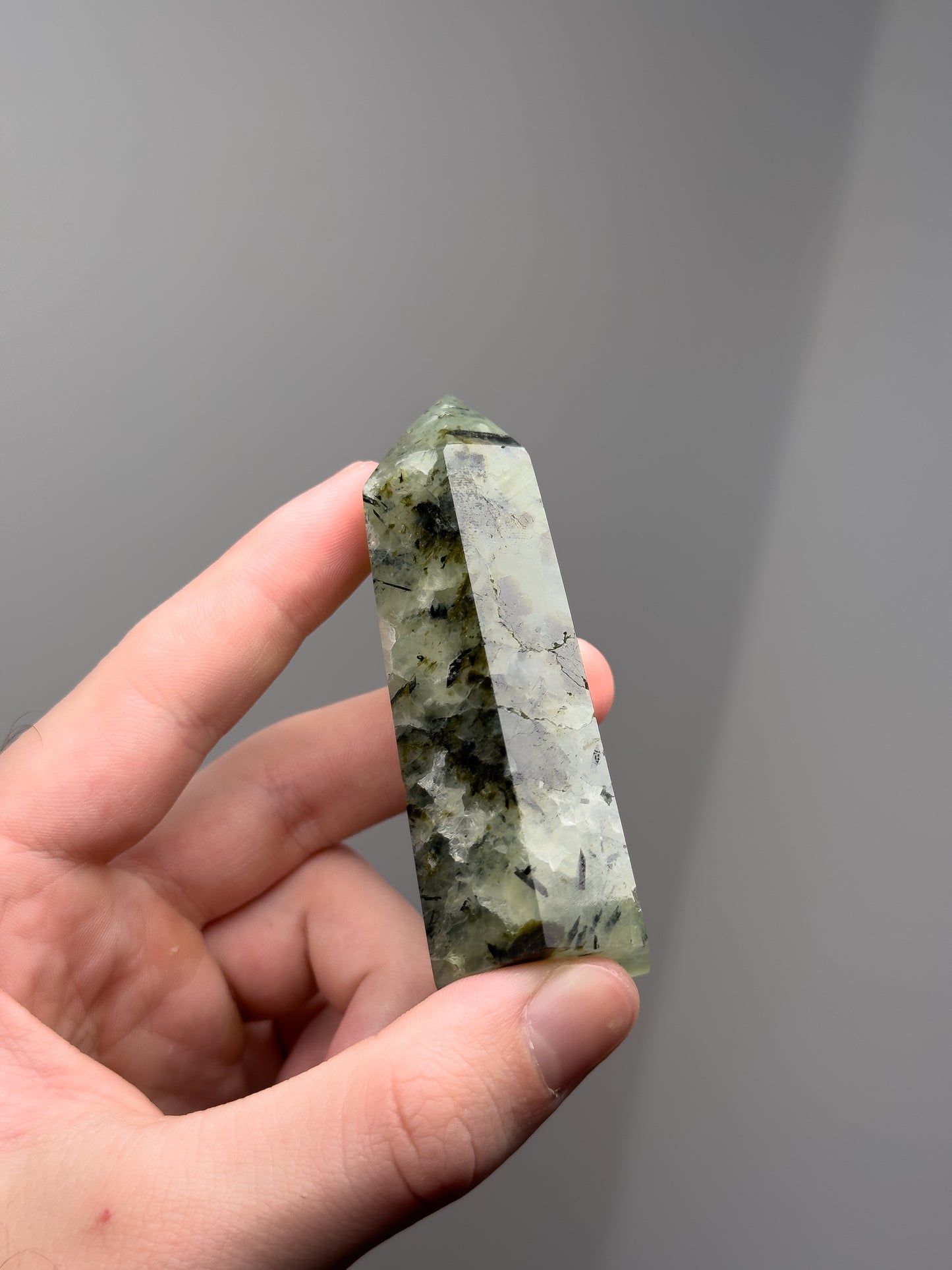 Prehnite half raw tower