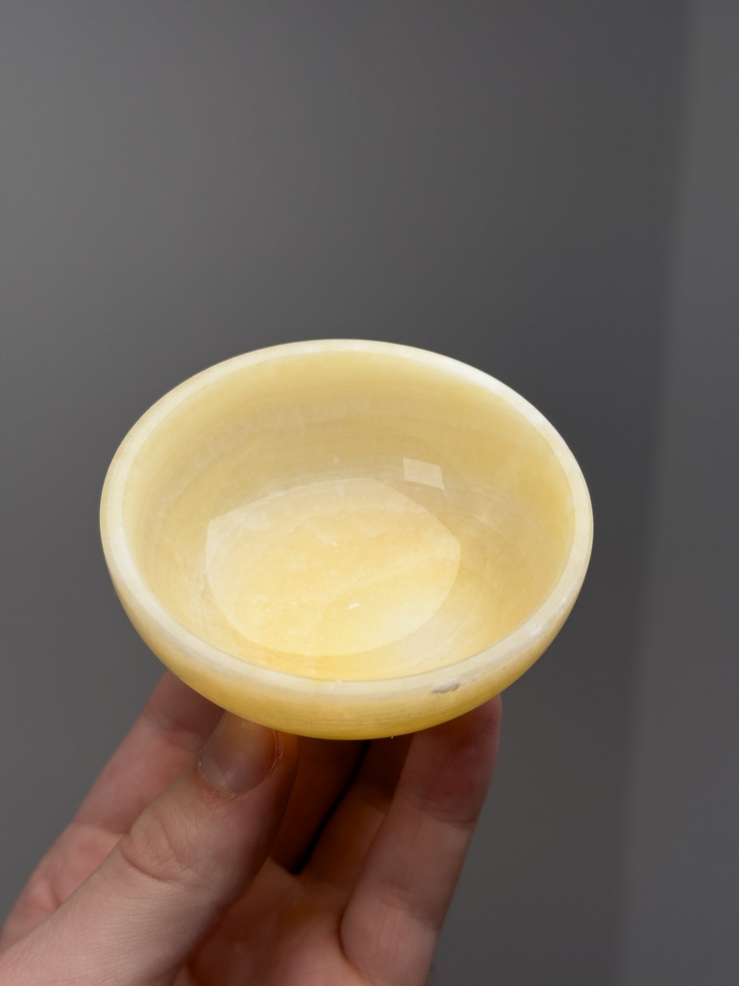 Mango calcite bowl