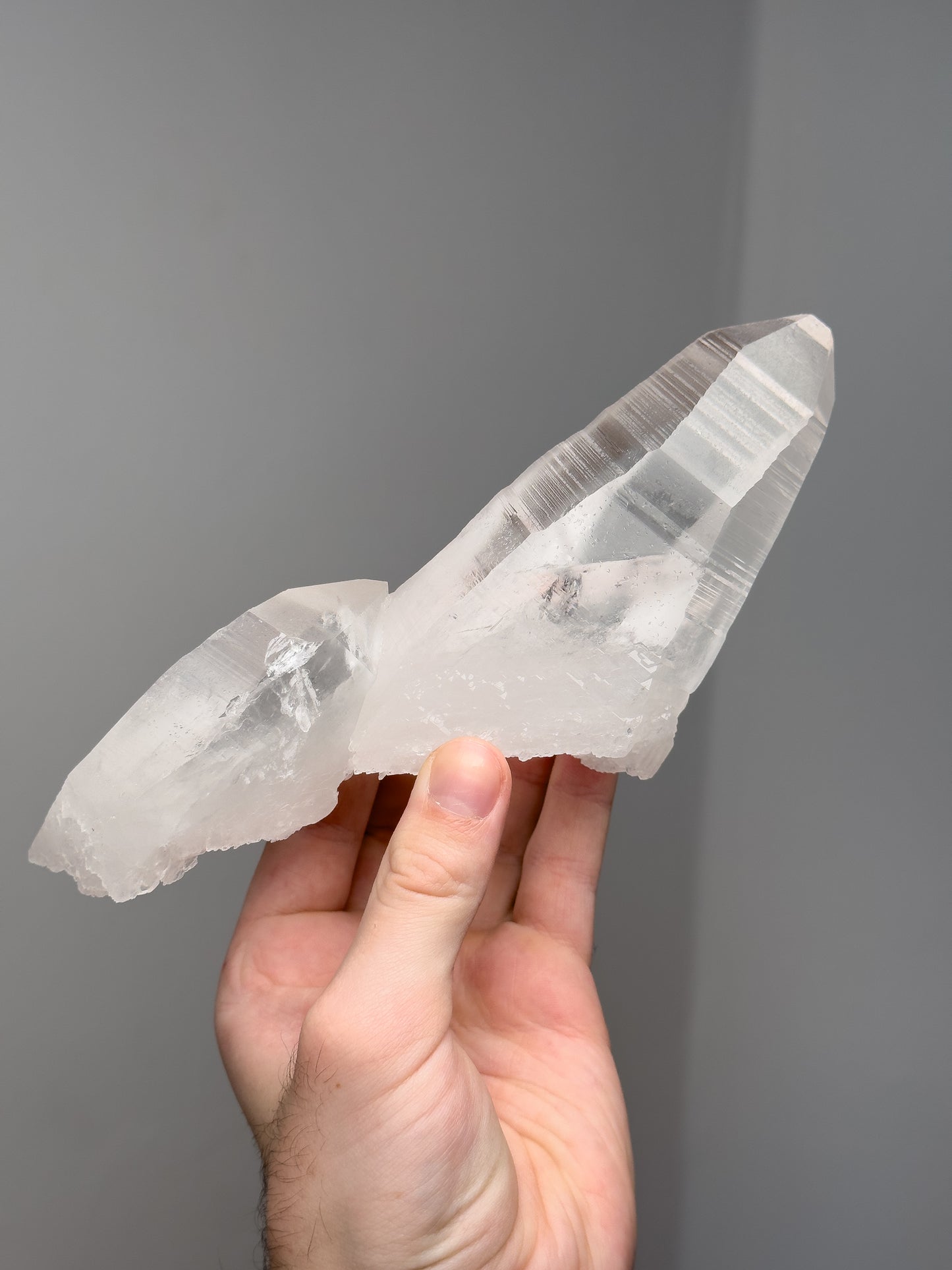 Lemurian quartz double point