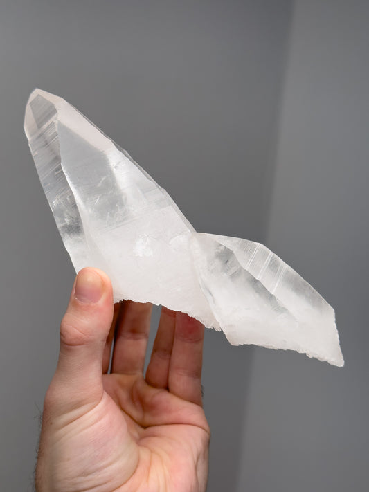 Lemurian quartz double point