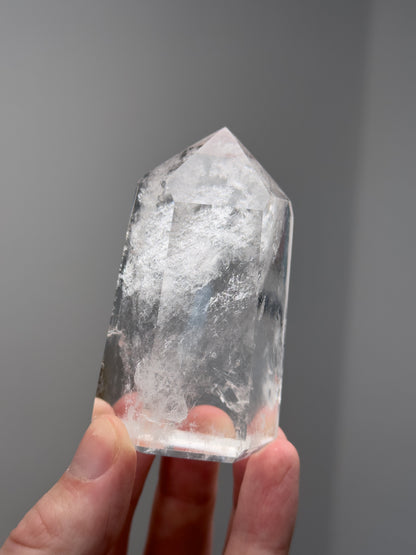 Clear quartz tower