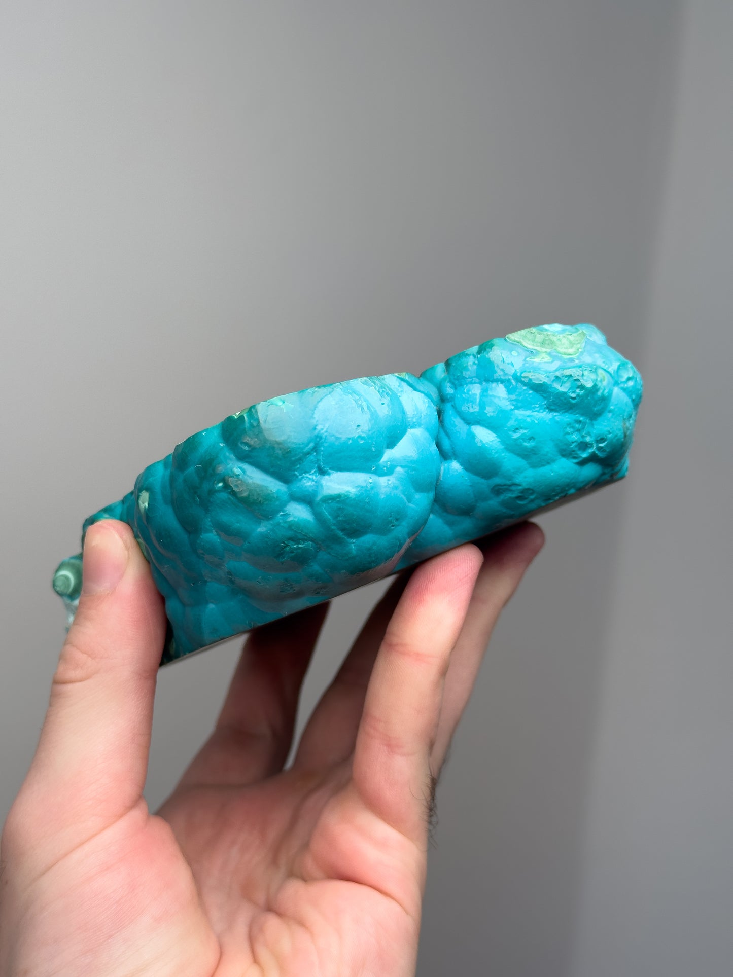 Malachite and chrysocolla slab