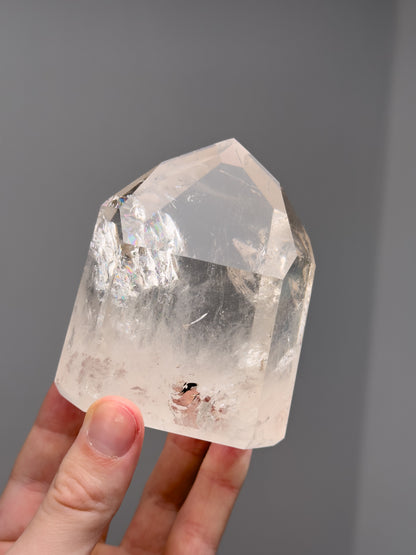 Clear quartz tower