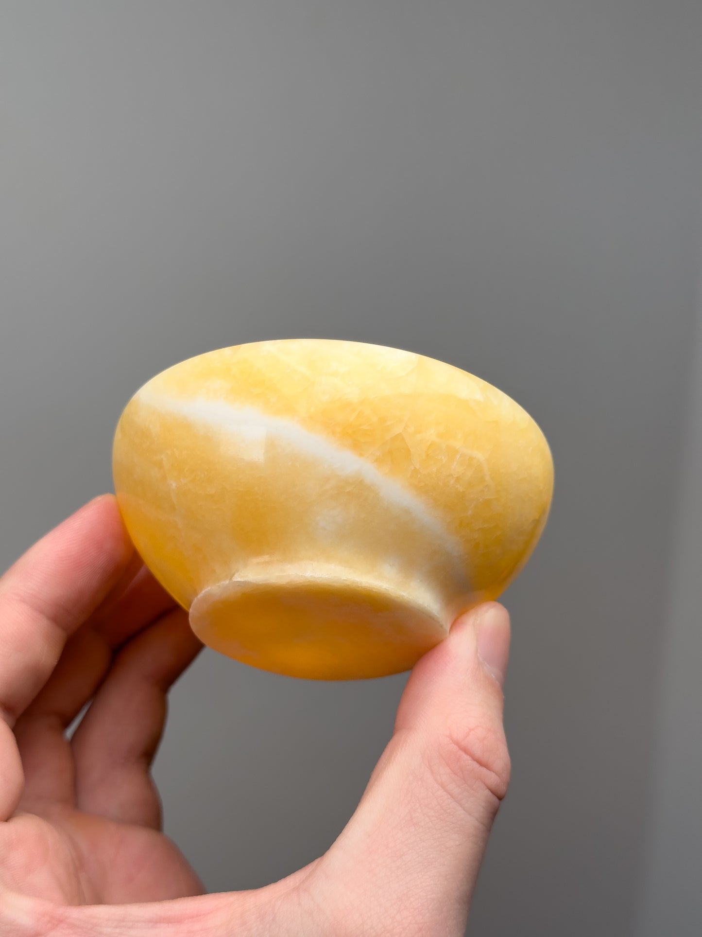 Mango calcite bowl