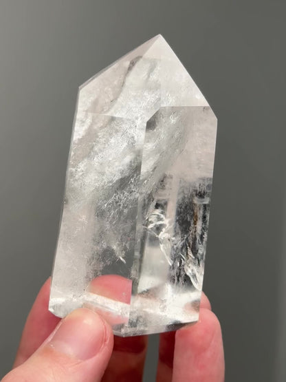 Clear quartz tower