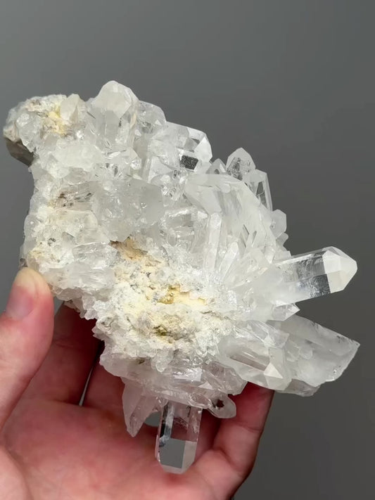 Lemurian quartz cluster