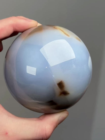 Chalcedony sphere